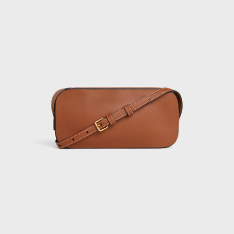 MINI CAMERA SHOULDER BAG CUIR TRIOMPHE IN SMOOTH CALFSKIN TAN - Image 3